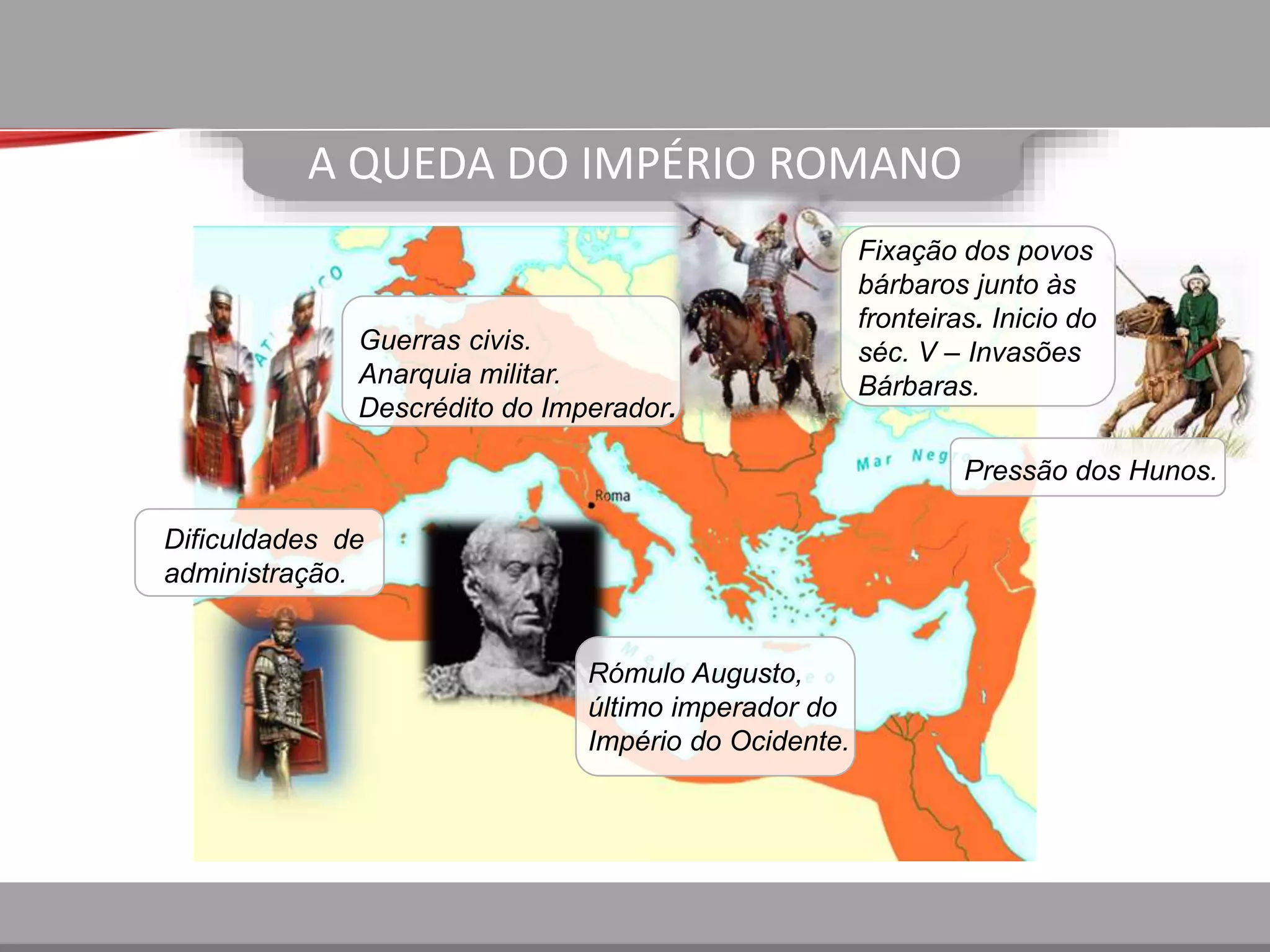 A queda do império romano | PPTX
