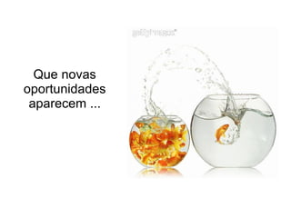 Que novas oportunidades aparecem ... 