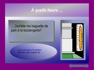 …  j'achète ma baguette de pain à la boulangerie? La  boulangerie Poulaillon,  vend du pain à partir de ... 