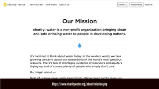 https://www.charitywater.org/about/mission.php
 