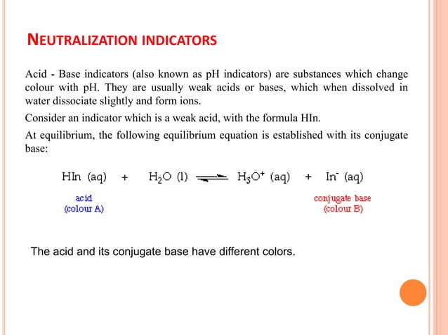 Aqueous acid base titrations 1 | PPTX