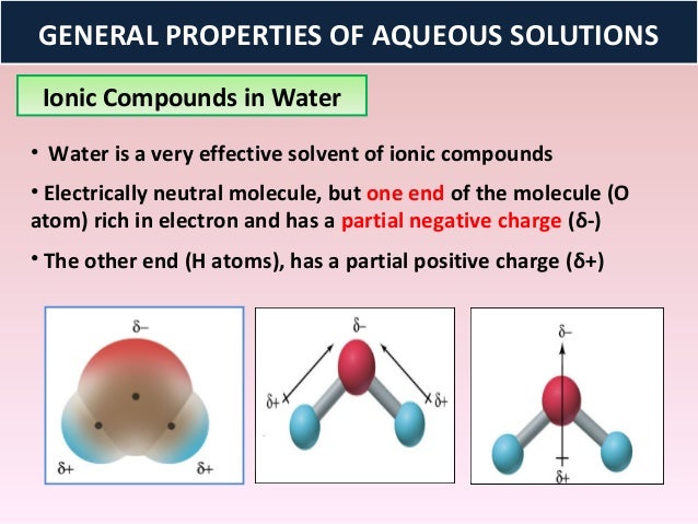 AQUEOUS REACTIONS