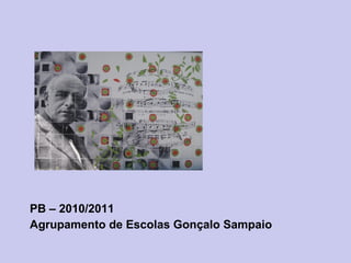 PB – 2010/2011
Agrupamento de Escolas Gonçalo Sampaio
 