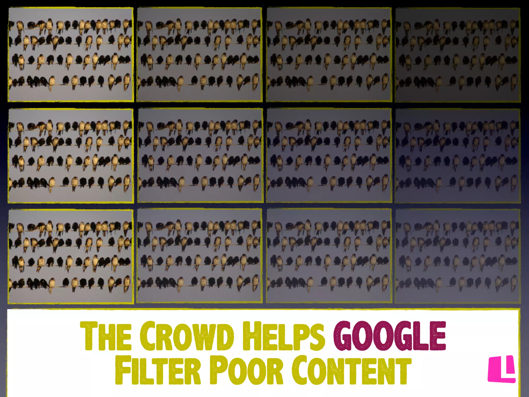 The Crowd Helps GOOGLE
Filter Poor Content

 