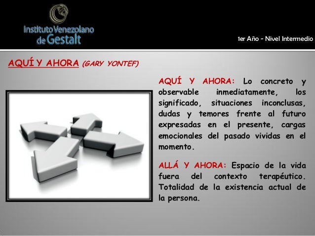 Aquí y Ahora Gestalt Febrero 2014