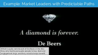 Example: Market Leaders with Predictable Paths
Which is quite reminiscent of De Beers in the 80s:
they only had to persuad...