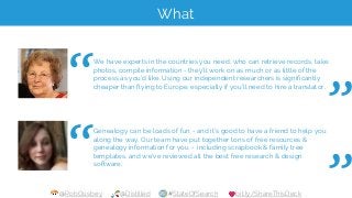 @RobOusbey @Distilled #StateOfSearch bit.ly/ShareThisDeck
What
We have experts in the countries you need, who can retrieve...