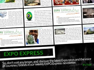 A Quick Catch Up On The World Expo 2010