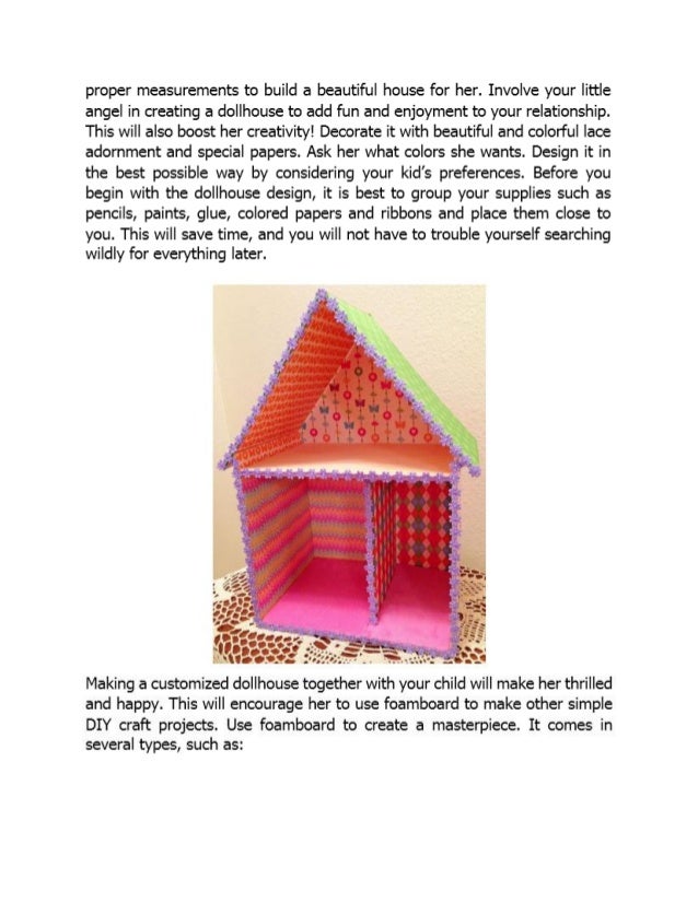 A Quick, Fun and Easy Foamboard Dollhouse