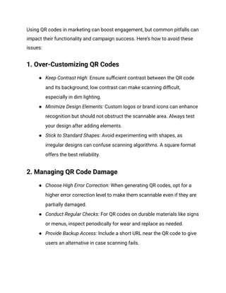 A Quick Guide to Efficiently Test QR Codes for Users | PDF