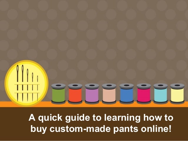 custom pants online