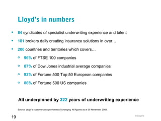A quick guide to Lloyd's April 2010 | PPT