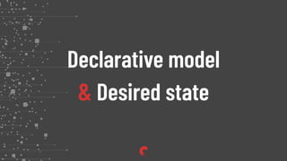 Declarative model
& Desired state
 