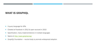A quick introduction to GraphQL | PDF | Databases | Computer Software ...