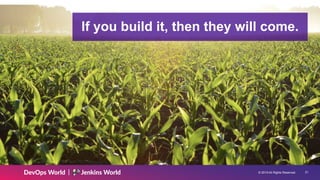 © 2019 All Rights Reserved. !21
If you build it, then they will come.
 