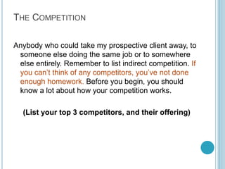 Step 6: Key Delivery
Requirements
Things that we need in order
to service constraints / deliver
your service-product. These
are the things that take your
client to the end point of
having used your
product/service. If you have a
constraint, the things that
manage/interact with that
constraint should be
mentioned here, as they’ll be
equally important.

Constraint: Corporate
Relationship to
Employ Students

Sales person to
approach
companies

Mission: Training
Students to be
employable

Relationship with
high schools to
provide students

Create this for each of the key constraints
you’ve listed. List the one thing that you
need in order for your product to actually
make something happen.
By Kameel Vohra
www.kameelvohra.com

 