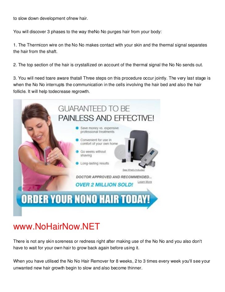 A Quick Review Of The Nono Hair Removal Program