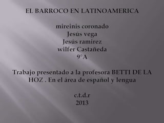 barroco latinoamericano