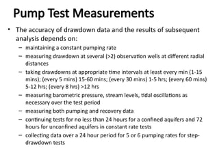 Comprehensive Guide to Aquifer Pumping Tests and Well Efficiency in ...