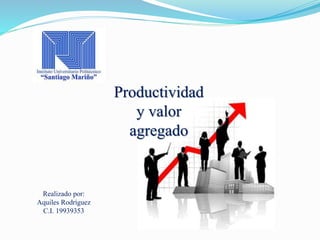 Productividad
y valor
agregado
Realizado por:
Aquiles Rodríguez
C.I. 19939353
 