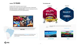 3
AQUIRIS, 12 YEARS
Founded in 2007, the studio has a team of around
80 people, and its mission, since the very beginning, has been on delivering the
best artistic, technical and gameplay quality to the players, developing its own IPs,
or co-developing games with top notch global publishers.
+
Two business units
+
Co-development Proprietary IPs
AQUIRIS has two studios located in Porto Alegre, south of Brazil, inside
a tech park called TecnoPUC, alongside of an University with great
access to talents.
Horizon Chase Turbo is exactly the kind of arcade-inspired racing game the industry
has needed.
HARDCORE GAMER
“
ACCOLADES TRAILER WEBSITE
VIDEO REEL
 