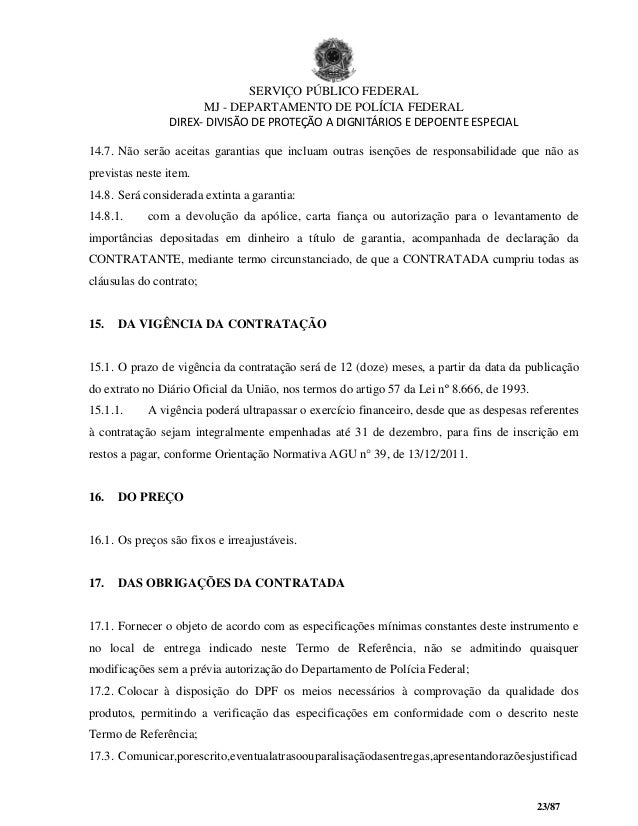 Aquisição de Veículos Blindados do Departamento de Polícia 