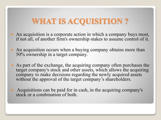 What Is An Acquisition? Definition, Meaning, Types, And, 44% OFF