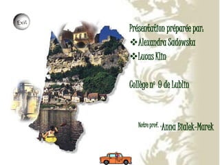 3ème Concours Régional Multimédia de Lublin. Aquitaine 2-Alexandra Sadowska,Lucas Klin-Gim9 Lublin.