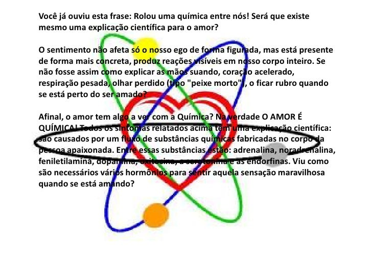 Interpretação Do Texto A Química Do Amor