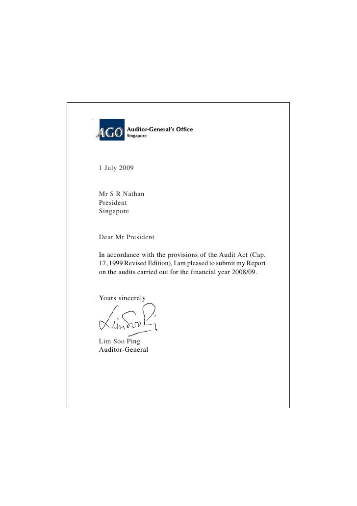 report of the auditorgeneral for the financial year 20082009 2 728