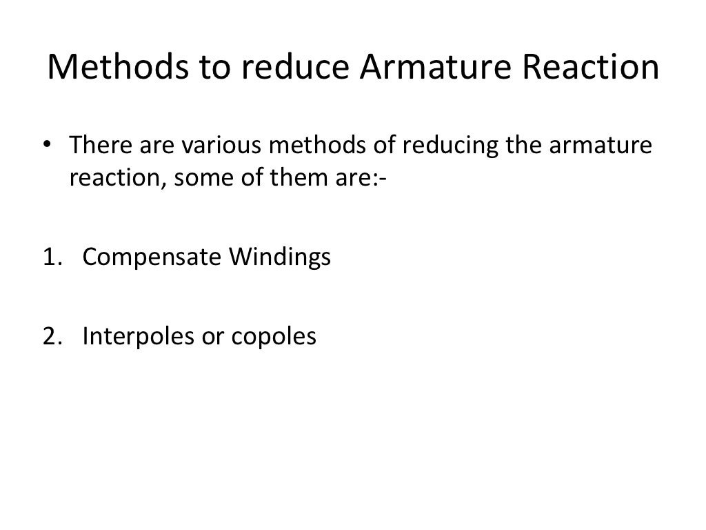 Armature Reaction