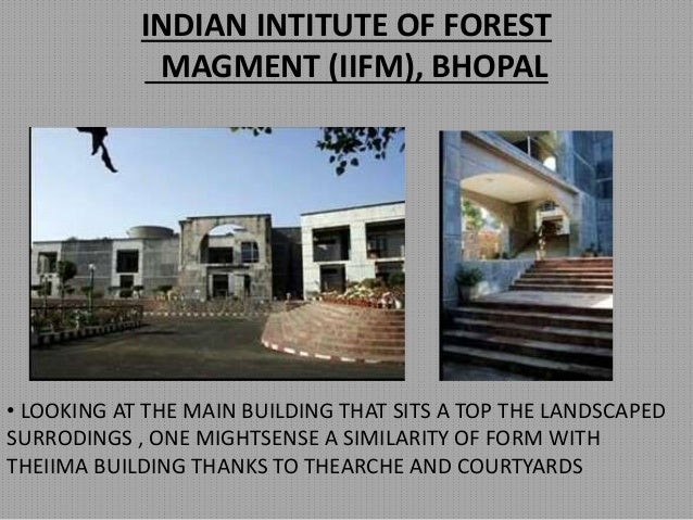 Iifm, bhopal slideshare picture