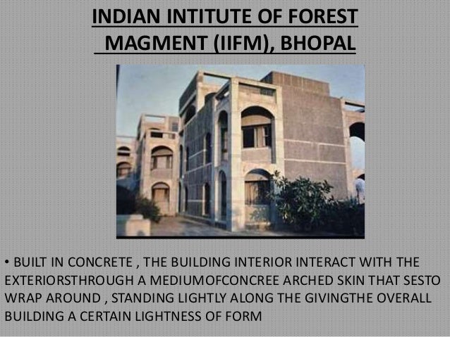 Iifm bhopal architecture case study picture