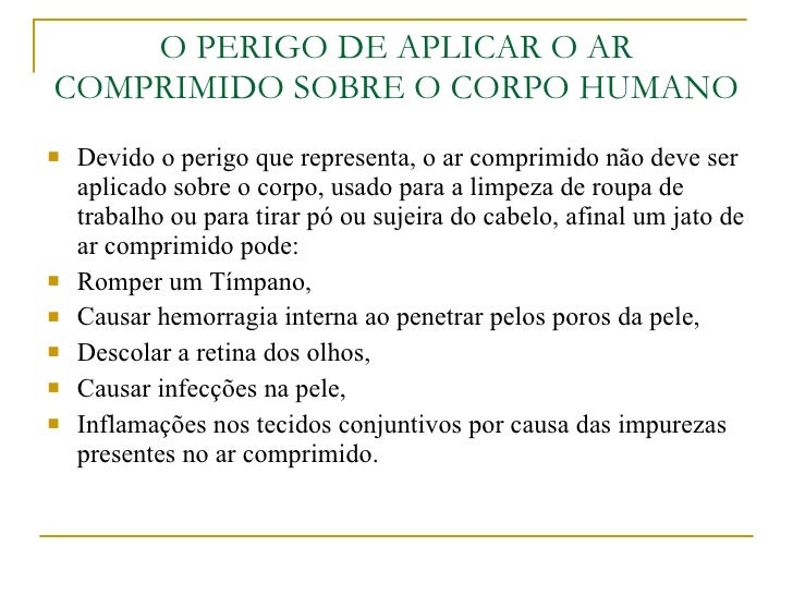 Para Que Serve O Ar Comprimido No Hospital