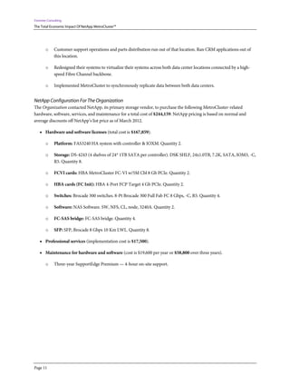 The Total Economic Impact of NetApp MetroCluster | PDF
