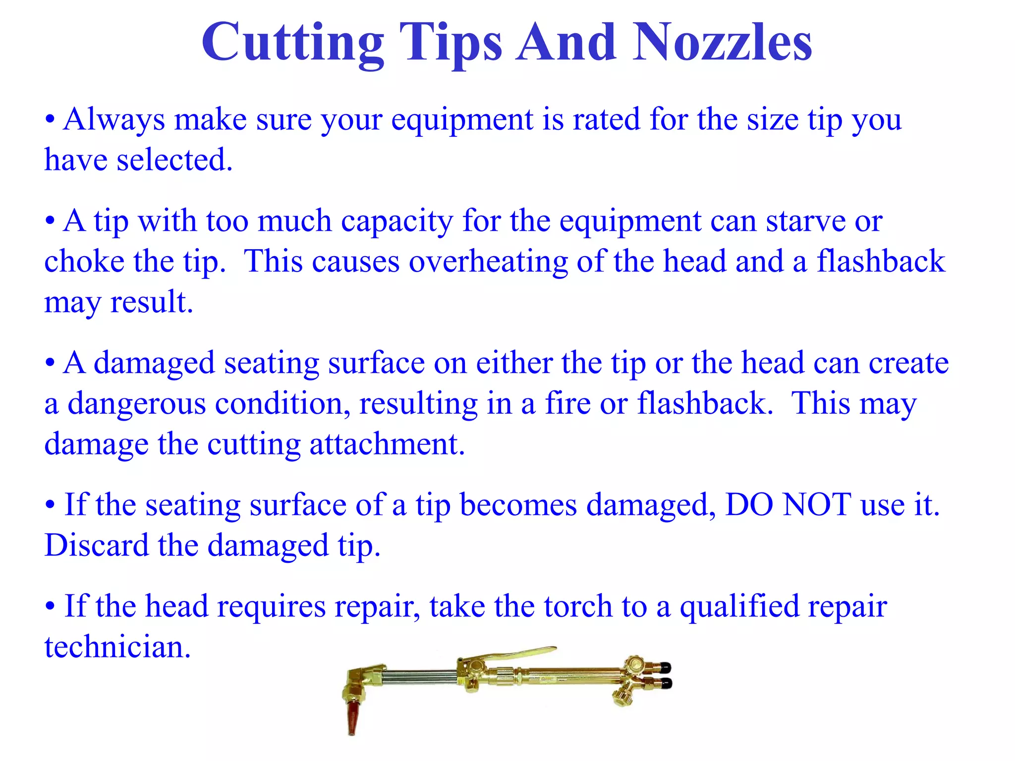 Ar oxygen-acetylene use and safety | PDF
