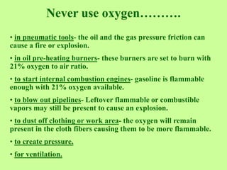 Ar oxygen-acetylene use and safety | PDF