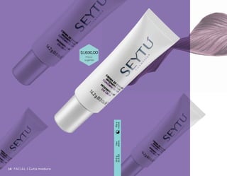 Crema de Cuidado Intensivo
para Contorno de Ojos
•	 Mejora la elasticidad
y la flexibilidad de la piel
•	 Fórmula que revitaliza y suaviza
la piel del contorno de los ojos
•	 Hidrata y tonifica la piel
Ingredientes
•	 Hialuronato de sodio y ubiquinona
•	 Vitamina E
•	 Enriquecido con aceite de jojoba
Uso
diario
14.2g
(0.5oz)
Díay
noche
14 15Cutis maduro | FACIALFACIAL | Cutis maduro
$1.630,00
Precio
sugerido
 