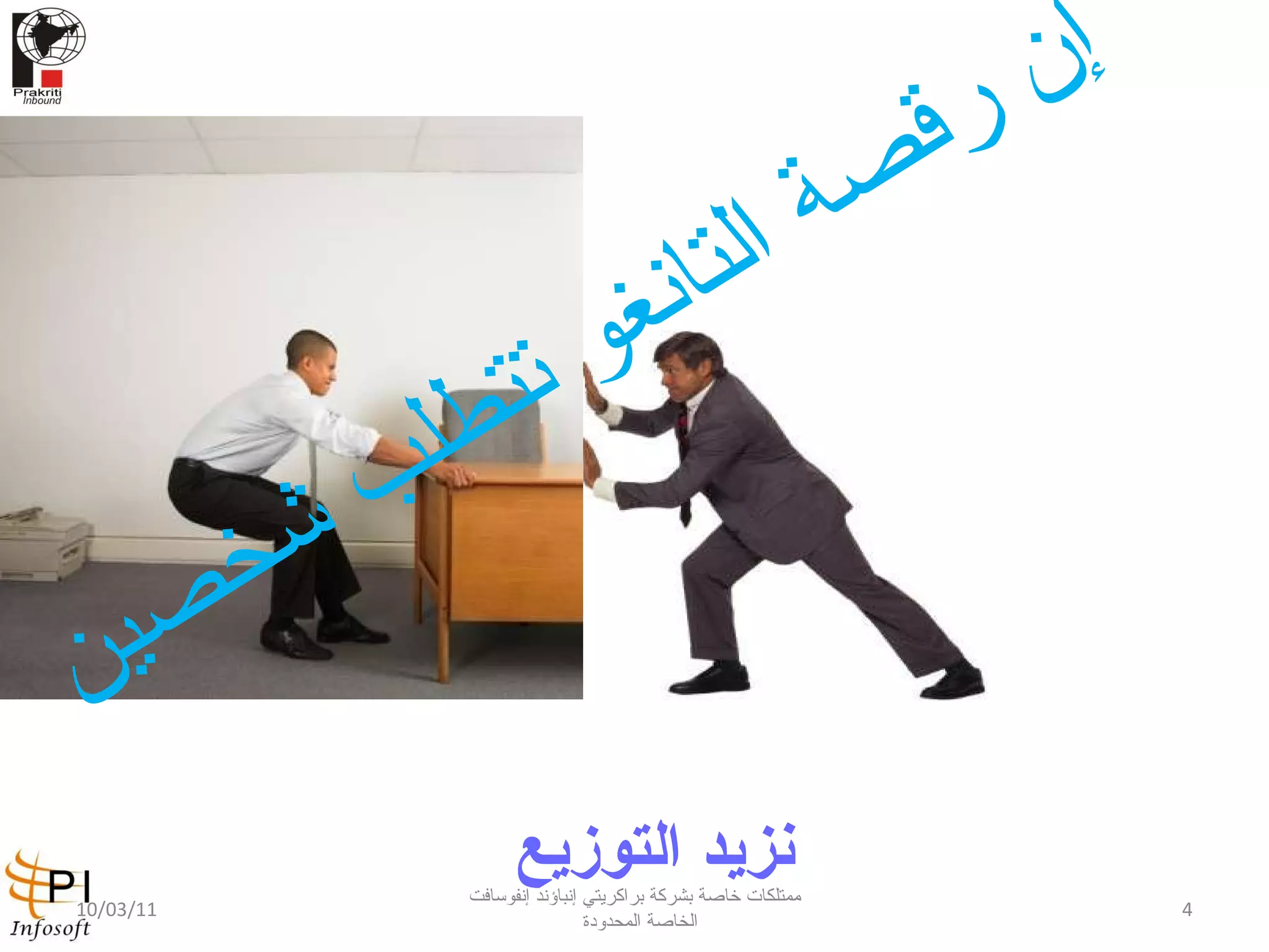 نزيد التوزيع   إن رقصة التانغو تتطلب شخصين 10/03/11 ممتلكات خاصة بشركة براكريتي إنباؤند إنفوسافت الخاصة المحدودة  