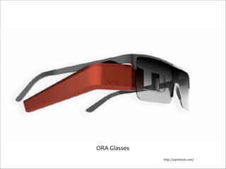 ORA	
  Glasses
http://optinvent.com/

 