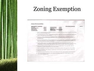 Zoning Exemption
 