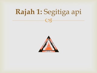 Rajah 1: Segitiga api
         
 