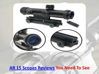 AR 15 Scopes Reviews You Need To See
 