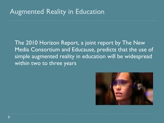 Augmented Reality in Education | PPT