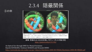誤解だらけの「ホログラム」 それっぽい映像表現との違いは？
http://www.itmedia.co.jp/pcuser/articles/1606/19/news008.html
NHK技研R&D No.151「ホログラフィー立体表示用デバ...