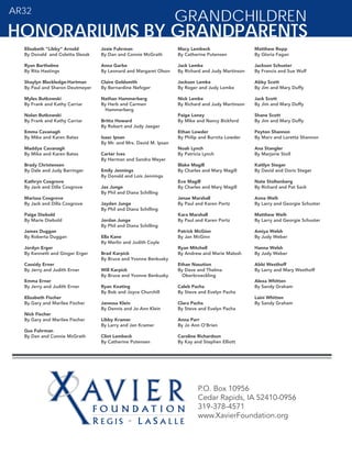 Xavier Foundation Annual Report 2016-2017
