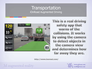 Transportation
iOnRoad Augmented Driving
 