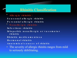 Allergic Rhinitis | PPT | Lung and Respiratory Health | Diseases and ...