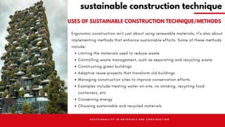 AR3002 SUSTAINABILITY IN MATERIALS AND CONSTRUCTION SUSTAINABLE DEIGN ...