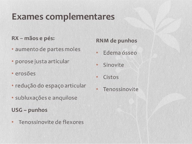 Exames para detectar artrite reumatoide